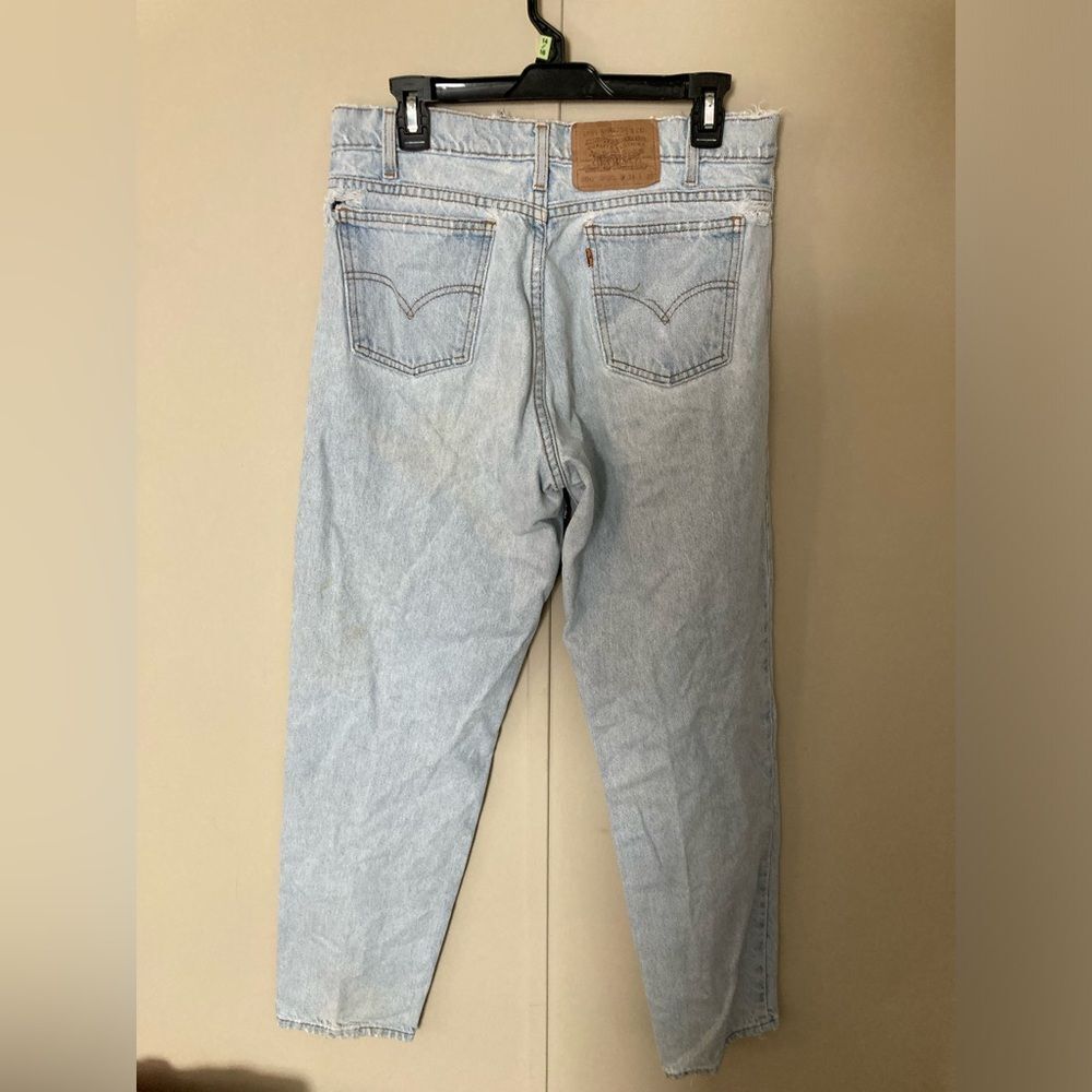 Vintage Levi Orange Tab 550 Jeans Mens 34x32 Distressed Relaxed Fit Tapered Leg